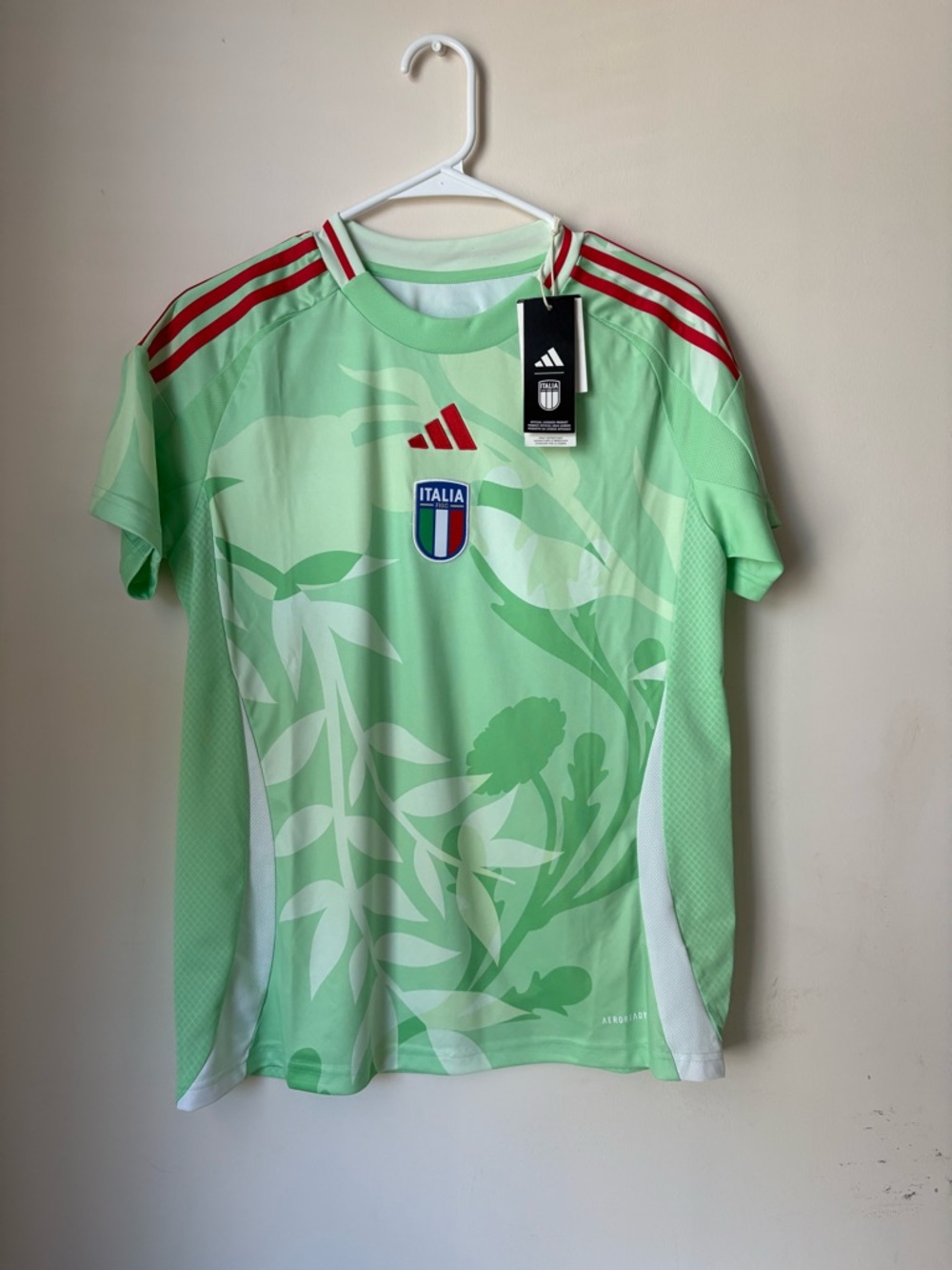 Adidas x Italy FIGC 2025 Women’s Away Jersey Size Medium Aeroready NWT